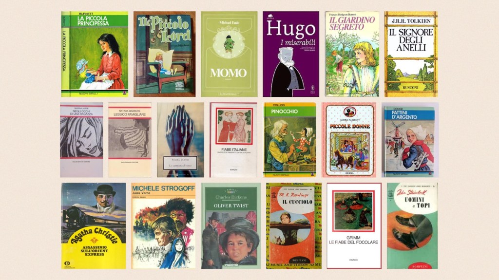 I libri della mia infanzia e della mia prima adolescenza. Sono quelli che non dimenticherò mai e che mi hanno cambiato per semprev la vita.